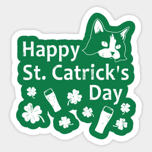 Funny St Patricks Day Shirt - Happy St Catricks Sticker